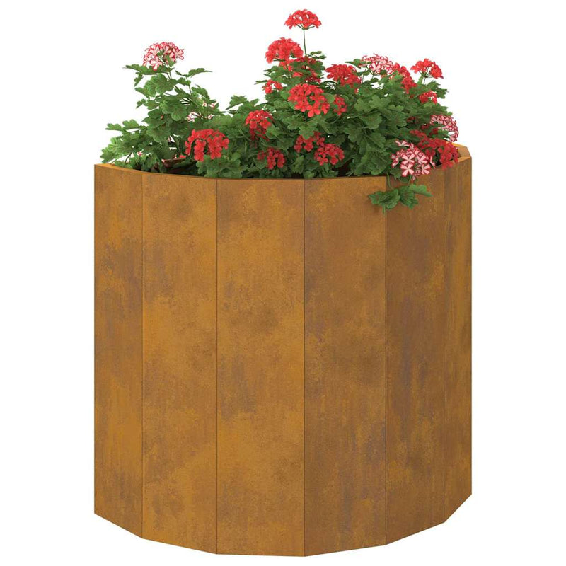 vidaXL Planter Rusty 60 x 30 x 50 cm Weathering Steel