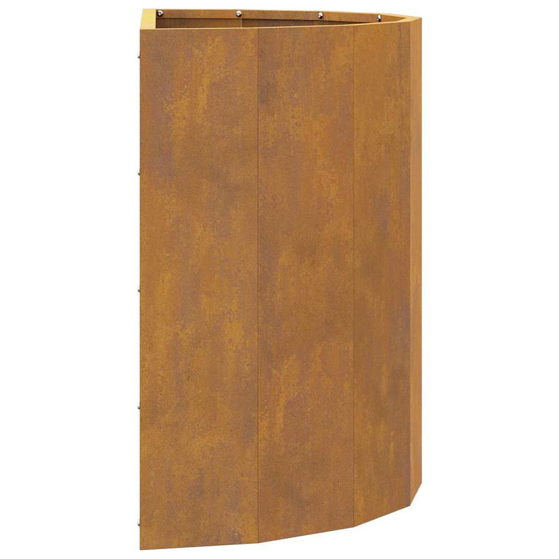 vidaXL Planter Rusty 60 x 30 x 50 cm Weathering Steel