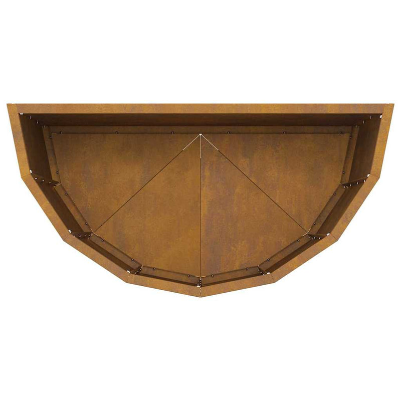 vidaXL Planter Rusty 60 x 30 x 50 cm Weathering Steel