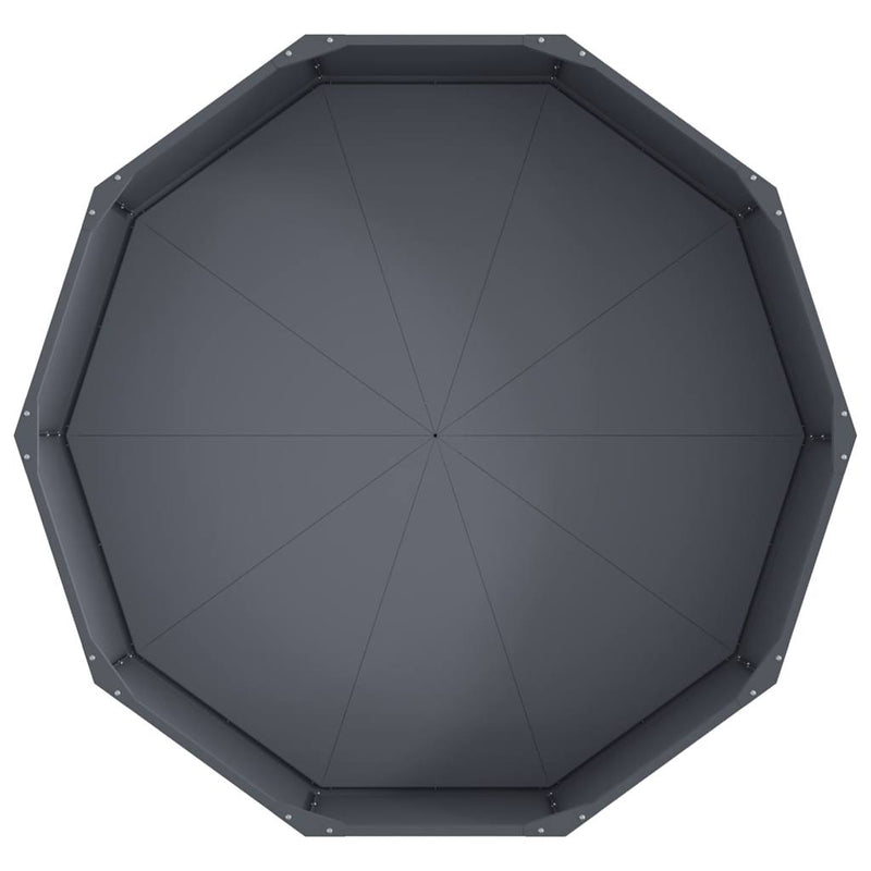vidaXL Planter Anthracite 120 x 120 x 35 cm Steel