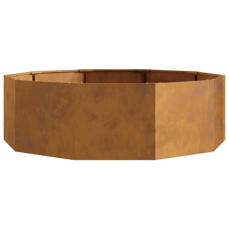 vidaXL Planter Rusty 120 x 120 x 35 cm Weathering Steel