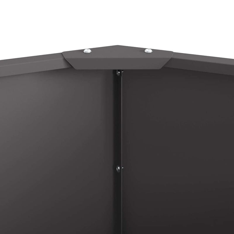 vidaXL Planter Black 90 x 90 x 35 cm Steel