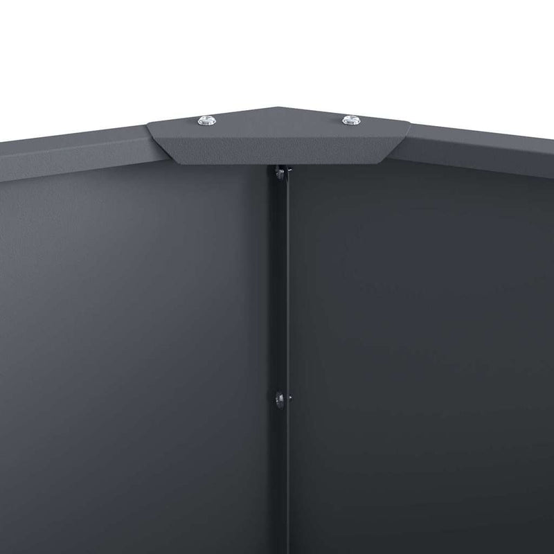 vidaXL Planter Anthracite 90 x 90 x 35 cm Steel
