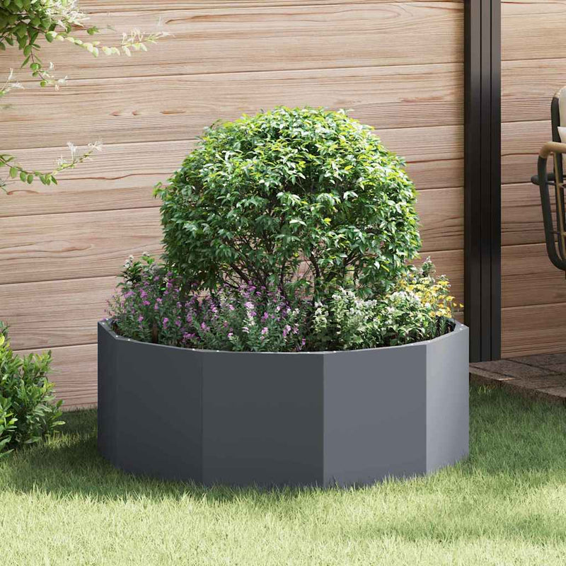 vidaXL Planter Anthracite 90 x 90 x 35 cm Steel