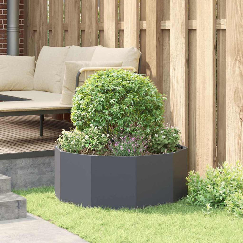 vidaXL Planter Anthracite 90 x 90 x 35 cm Steel