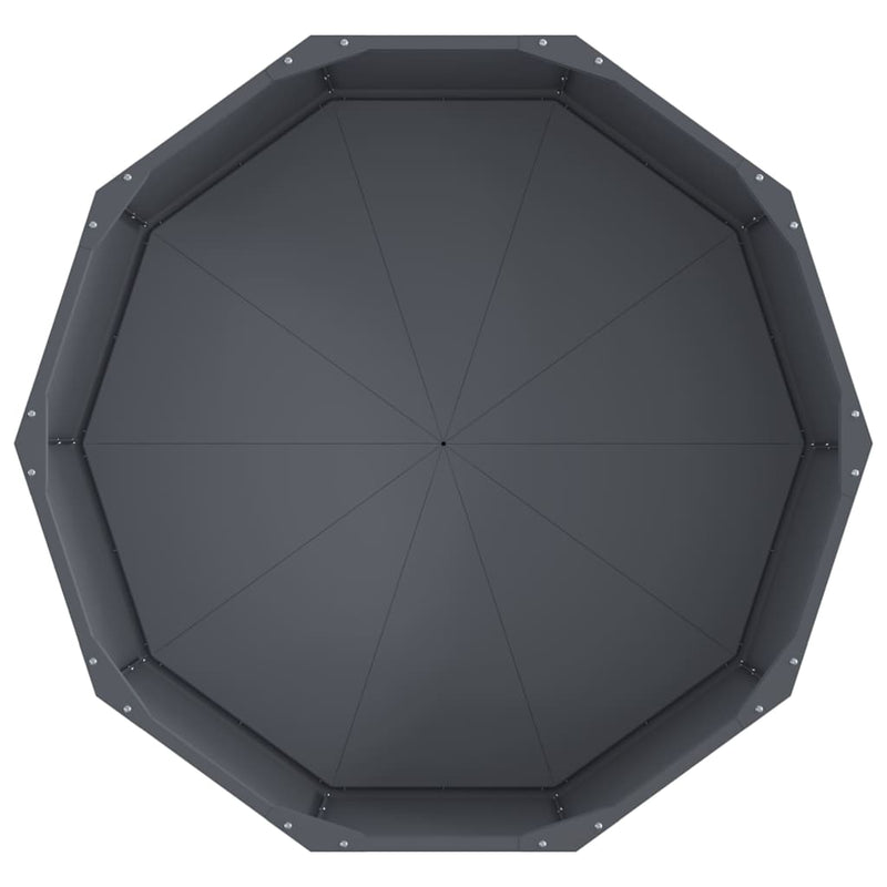 vidaXL Planter Anthracite 90 x 90 x 35 cm Steel