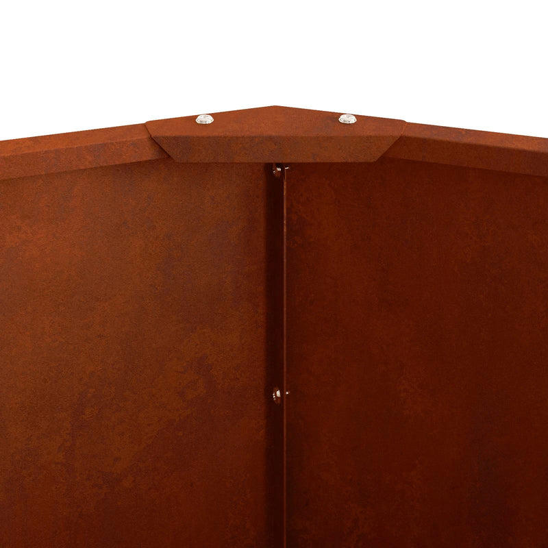 Planter Rusty 90 x 90 x 35 cm Weathering Steel