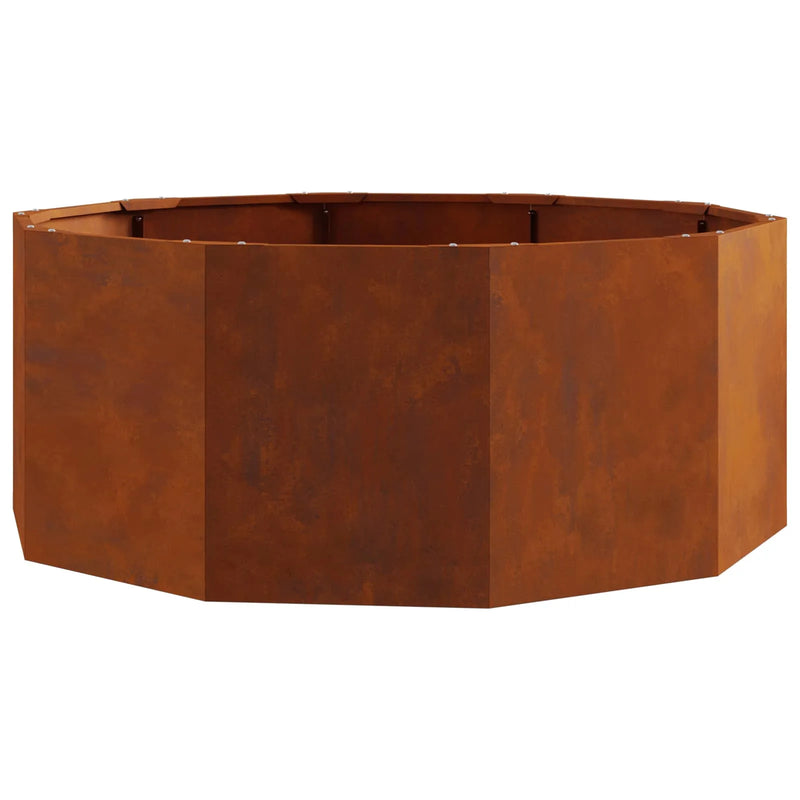 Planter Rusty 90 x 90 x 35 cm Weathering Steel