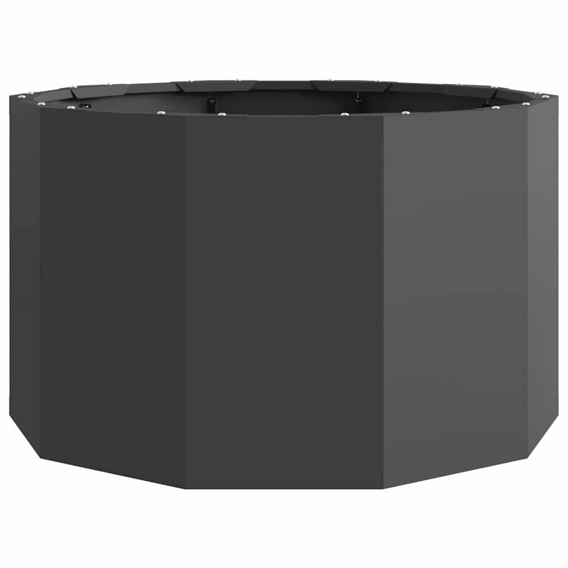 vidaXL Planter Black 60 x 60 x 35 cm Steel