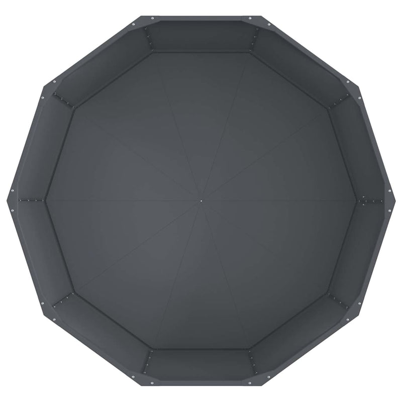 vidaXL Planter Anthracite 120 x 120 x 50 cm Steel