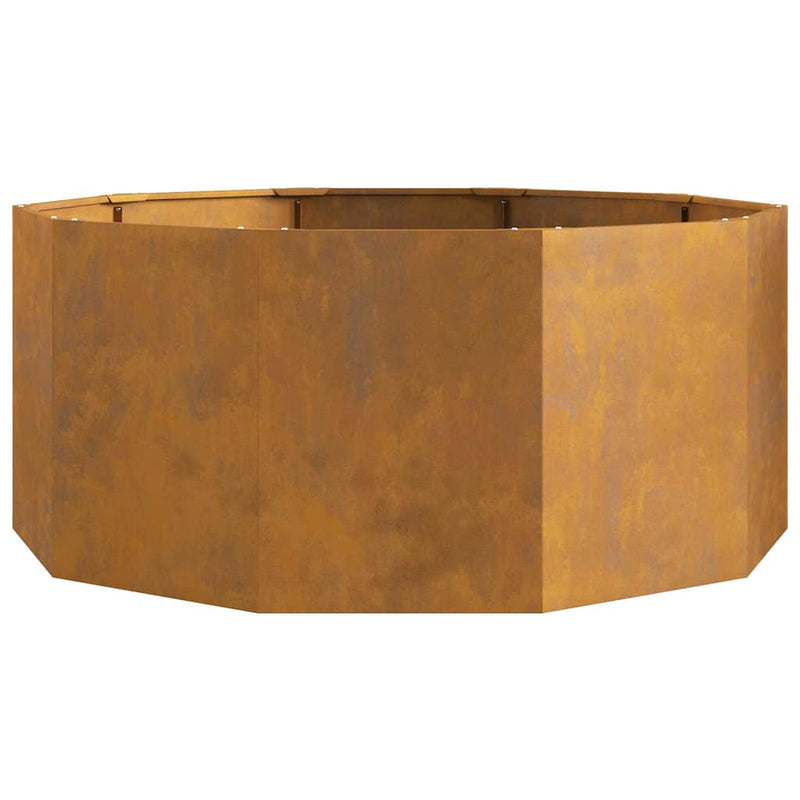 vidaXL Planter Rusty 120 x 120 x 50 cm Weathering Steel