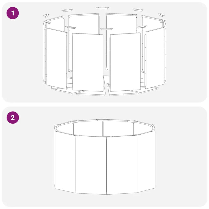 Planter Black 90 x 90 x 50 cm Steel