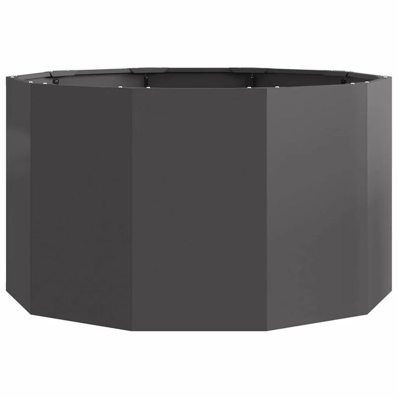 Planter Black 90 x 90 x 50 cm Steel