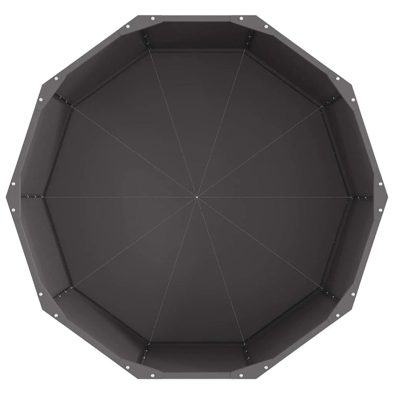 Planter Black 90 x 90 x 50 cm Steel