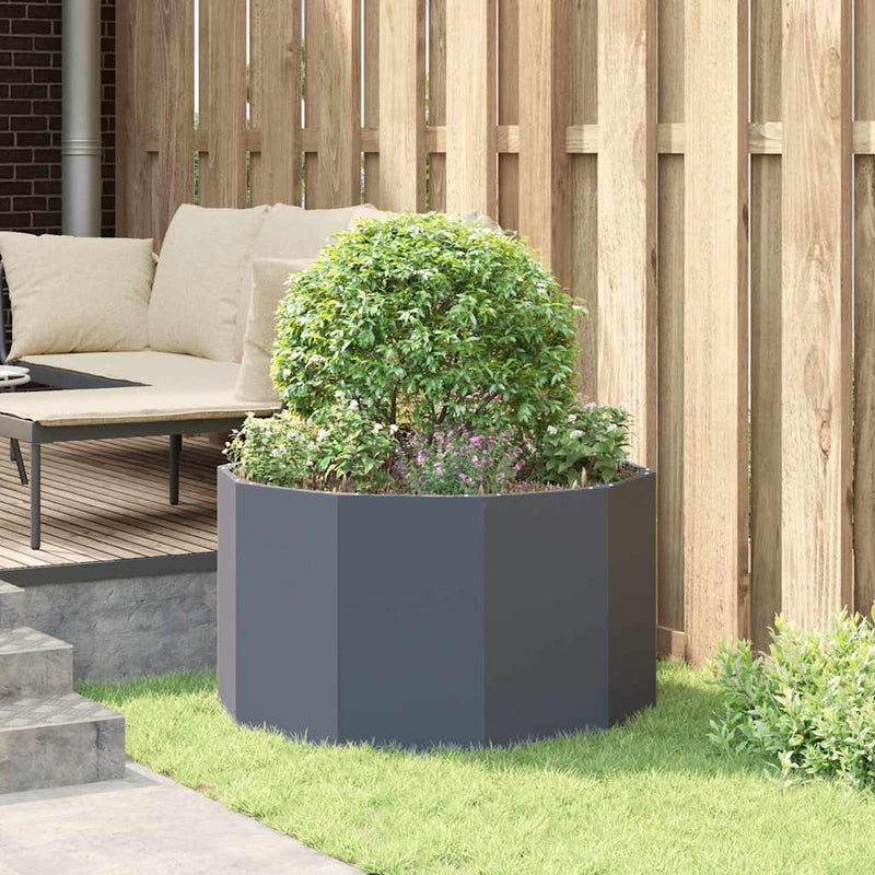 vidaXL Planter Anthracite 90 x 90 x 50 cm Steel