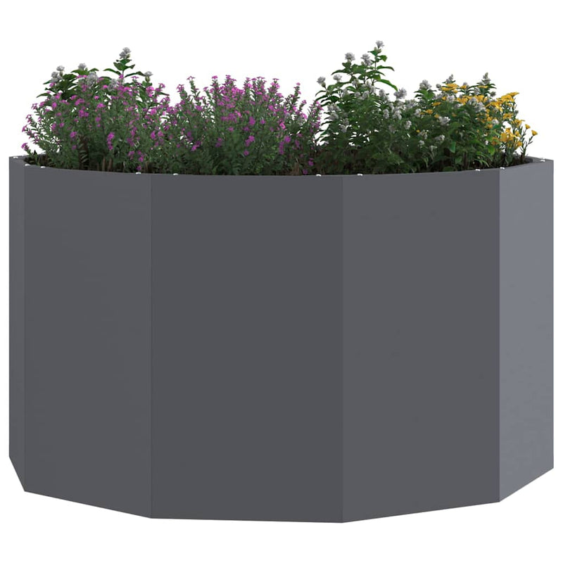 vidaXL Planter Anthracite 90 x 90 x 50 cm Steel