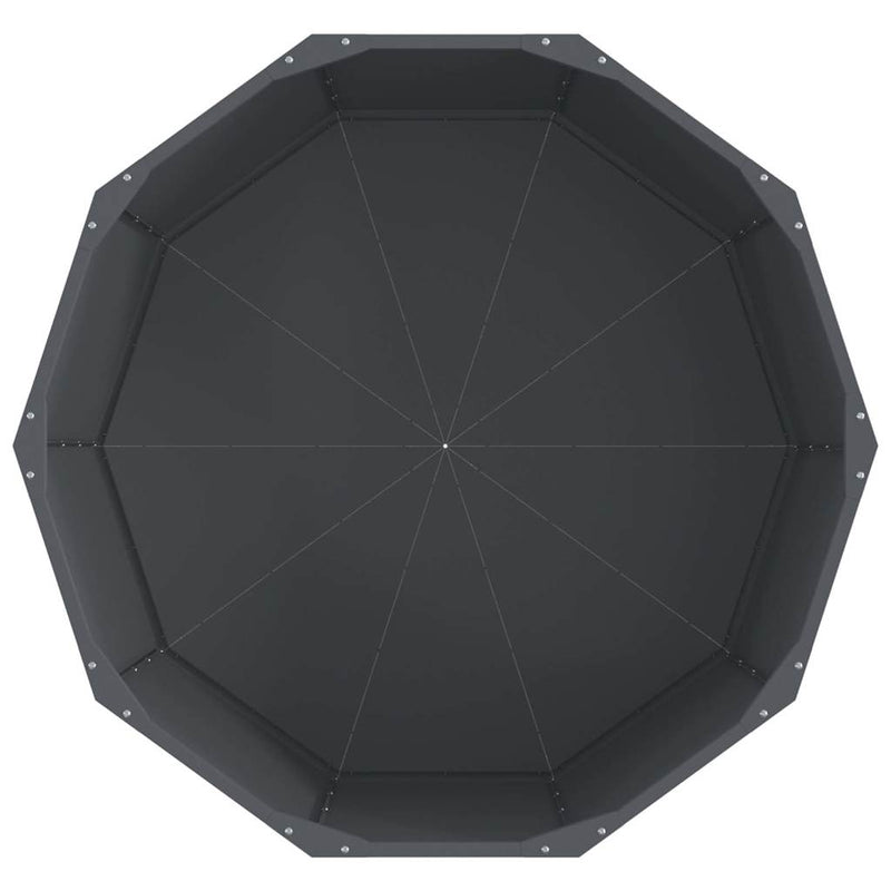 vidaXL Planter Anthracite 90 x 90 x 50 cm Steel
