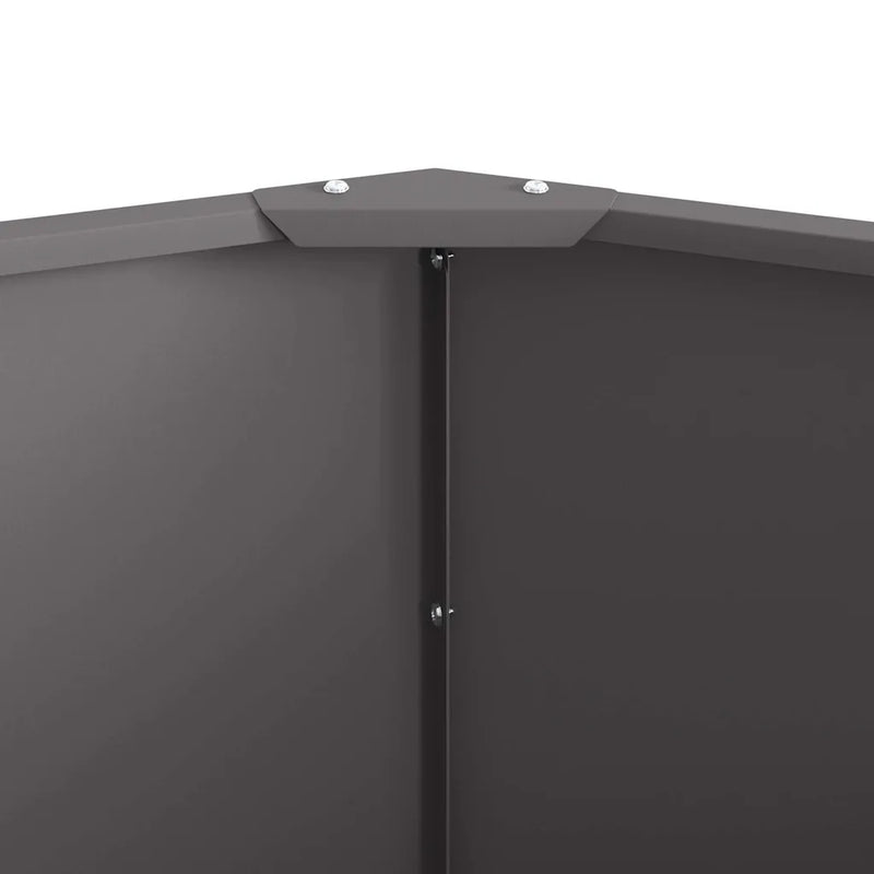Planter Black 60 x 60 x 50 cm Steel