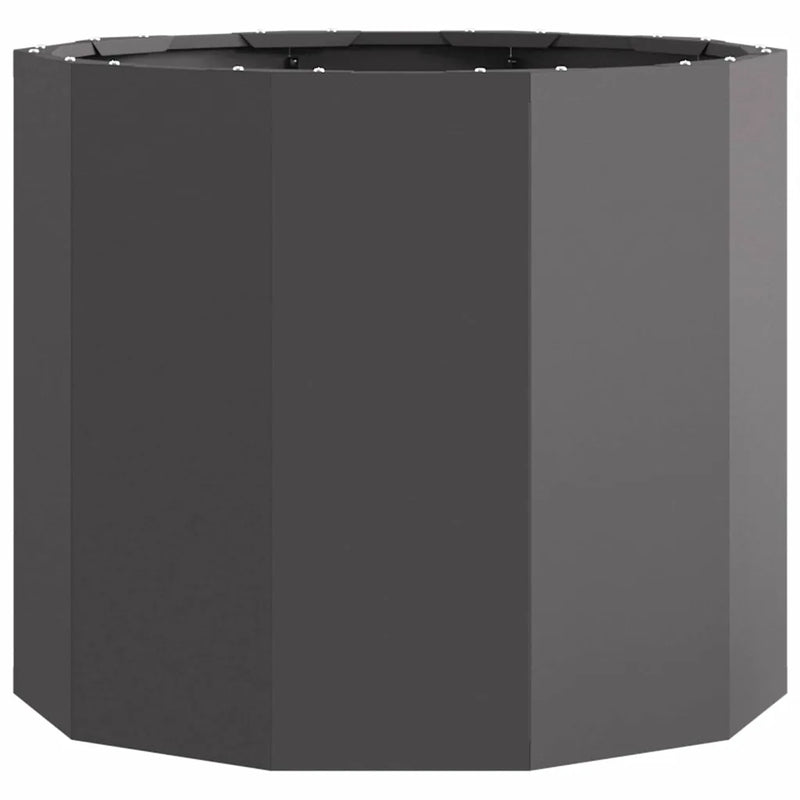 Planter Black 60 x 60 x 50 cm Steel