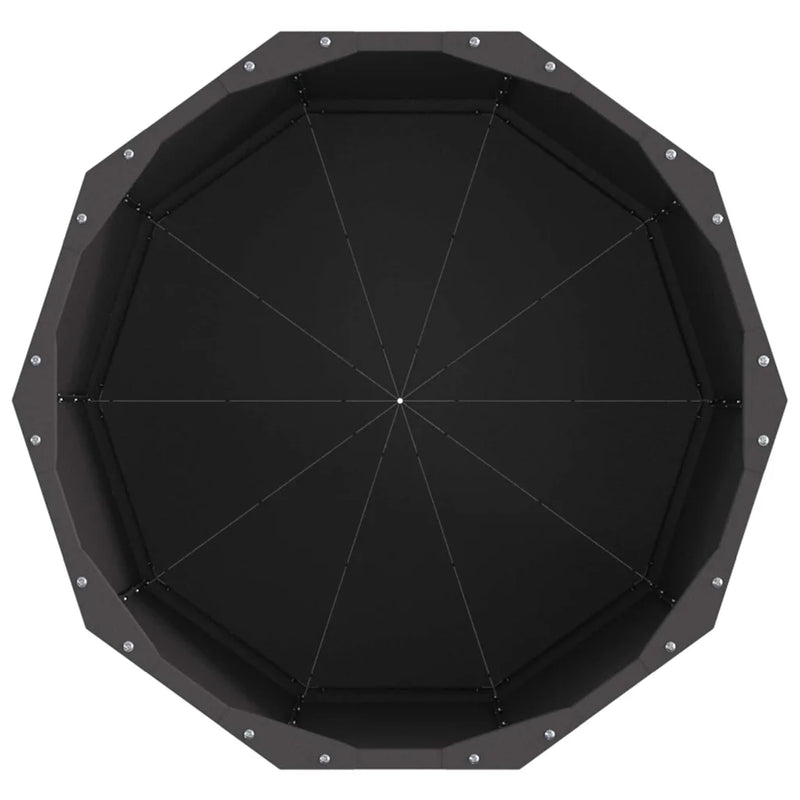Planter Black 60 x 60 x 50 cm Steel