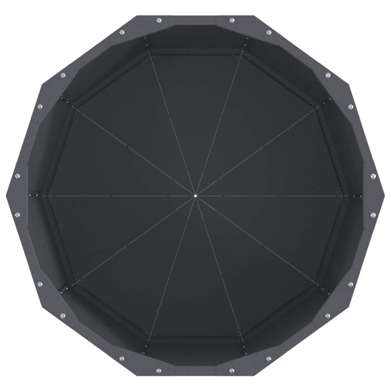 vidaXL Planter Anthracite 60 x 60 x 50 cm Steel
