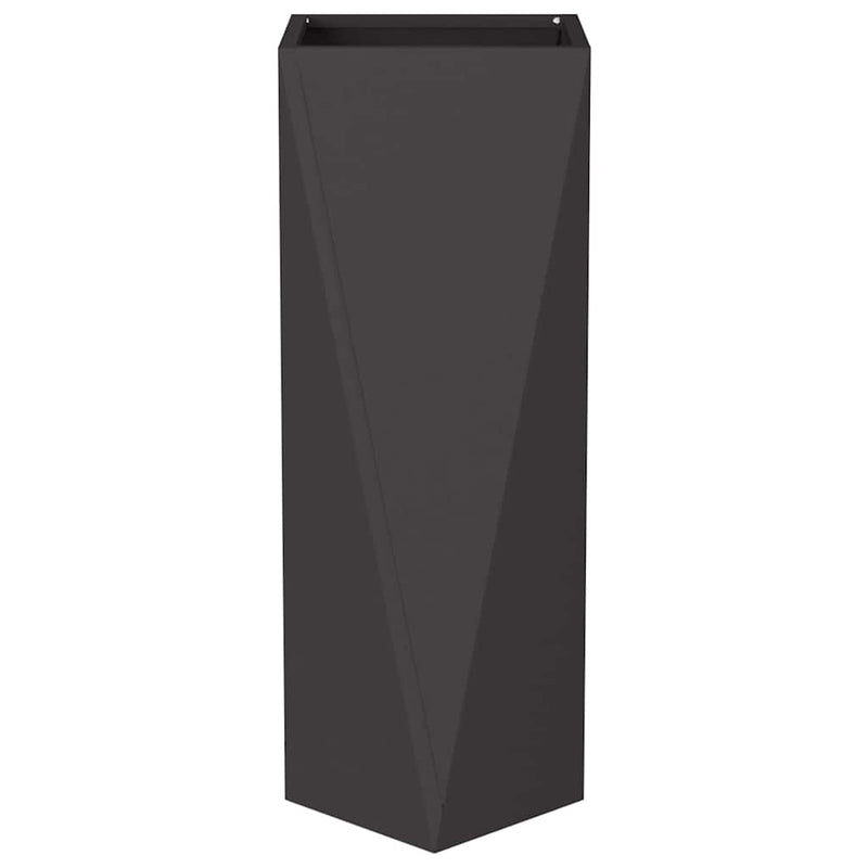 vidaXL Planter Black 30 x 30 x 75 cm Steel