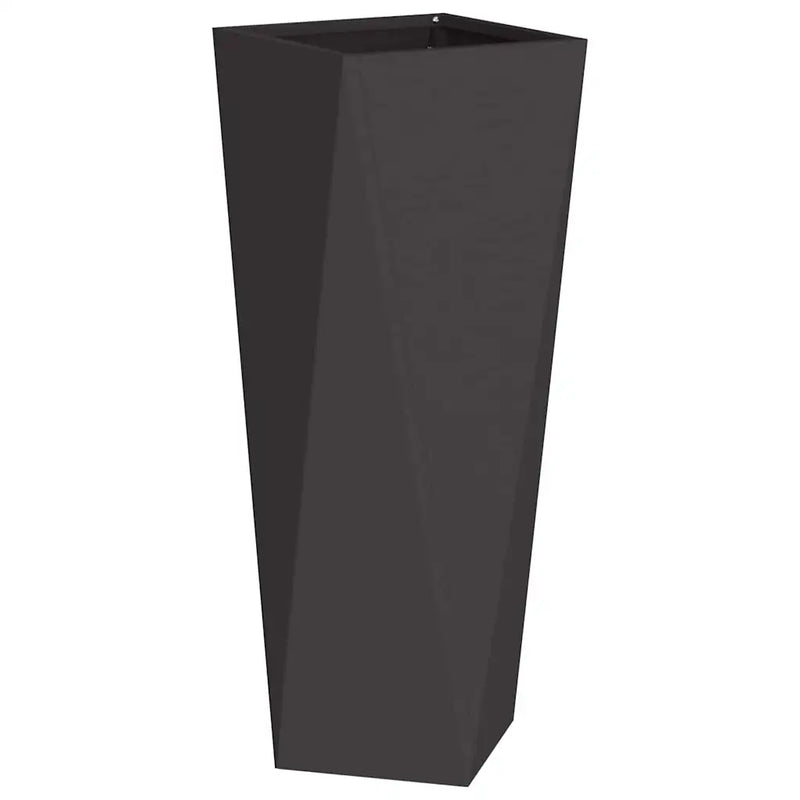 Planter 2 pcs Black 30 x 30 x 75 cm Steel