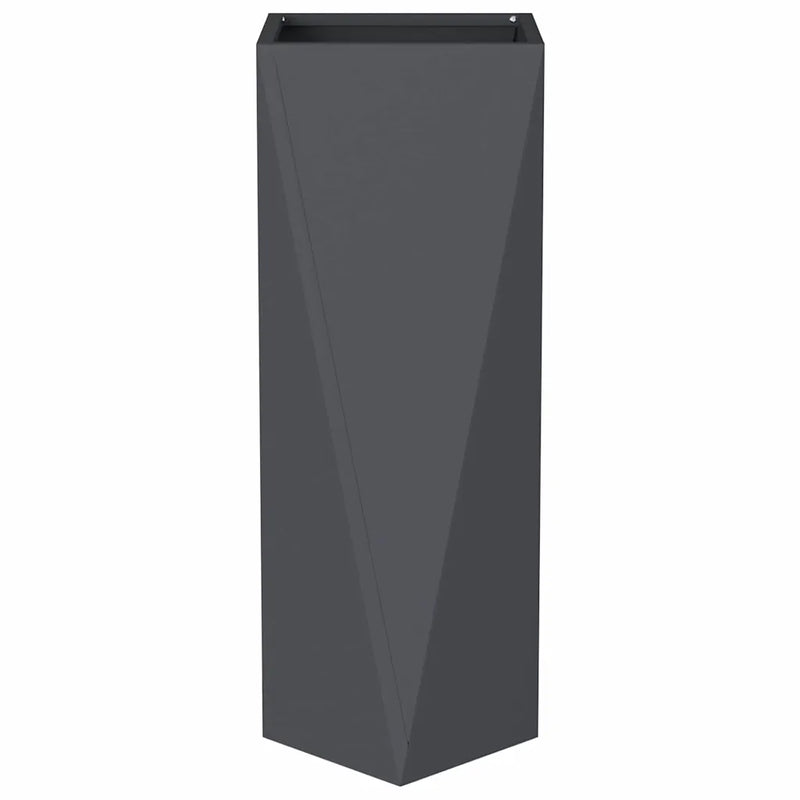 Planter 2 pcs Anthracite 30 x 30 x 75 cm Steel