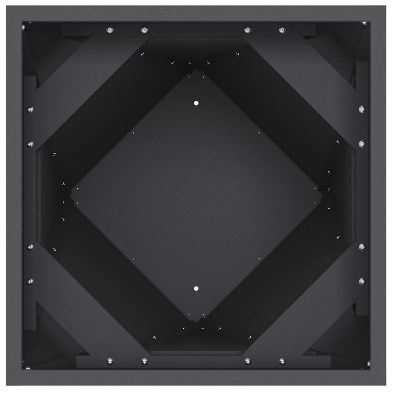Planter 2 pcs Anthracite 30 x 30 x 75 cm Steel