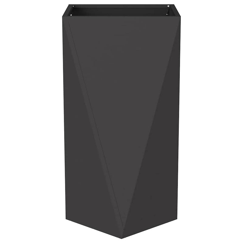 vidaXL Planter Black 40 x 40 x 75 cm Steel
