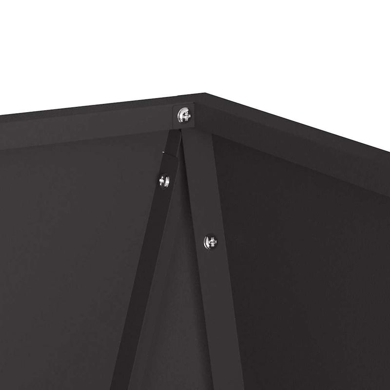 vidaXL Planter 2 pcs Black 40 x 40 x 75 cm Steel