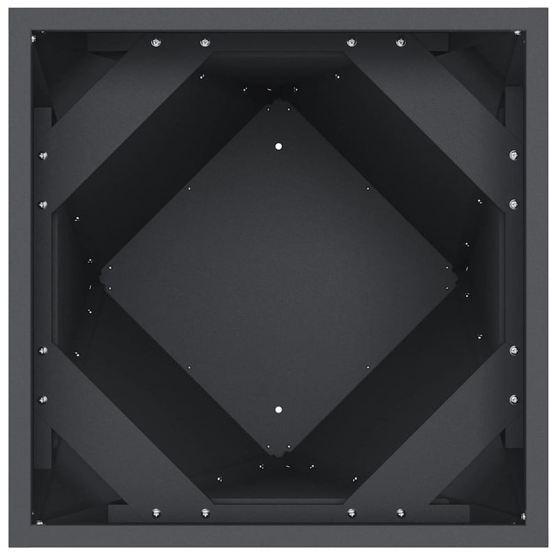 vidaXL Planter 2 pcs Anthracite 40 x 40 x 75 cm Steel