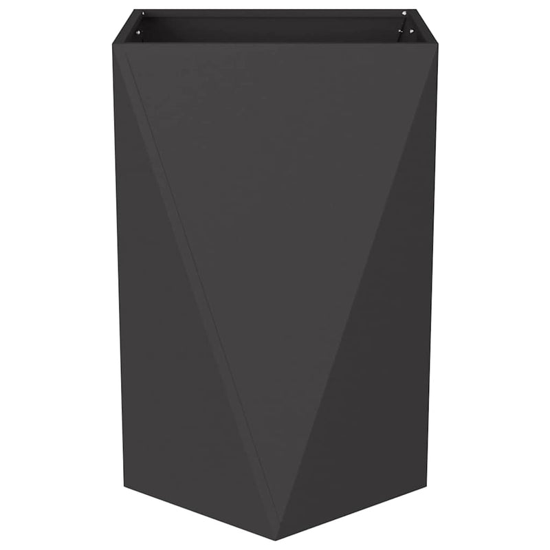 vidaXL Planter Black 50 x 50 x 75 cm Steel