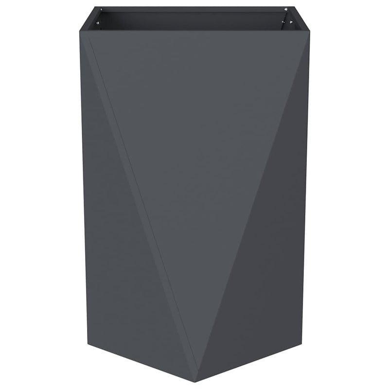 vidaXL Planter Anthracite 50 x 50 x 75 cm Steel