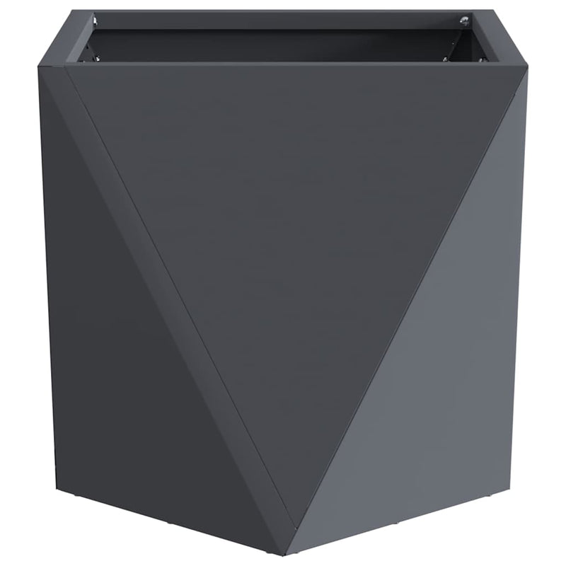 vidaXL Planter Anthracite 30 x 30 x 30 cm Steel
