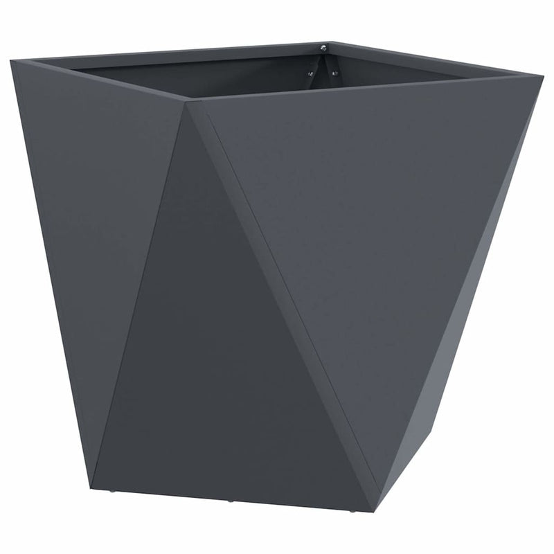 vidaXL Planter 2 pcs Anthracite 40 x 40 x 40 cm Steel