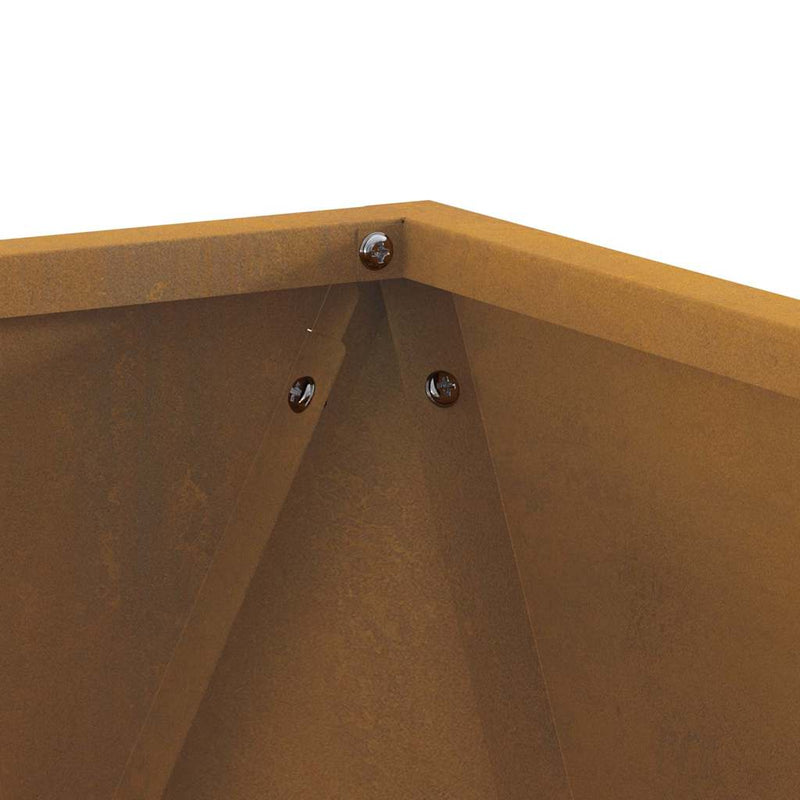 vidaXL Planter 2 pcs Rusty 40 x 40 x 40 cm Weathering Steel
