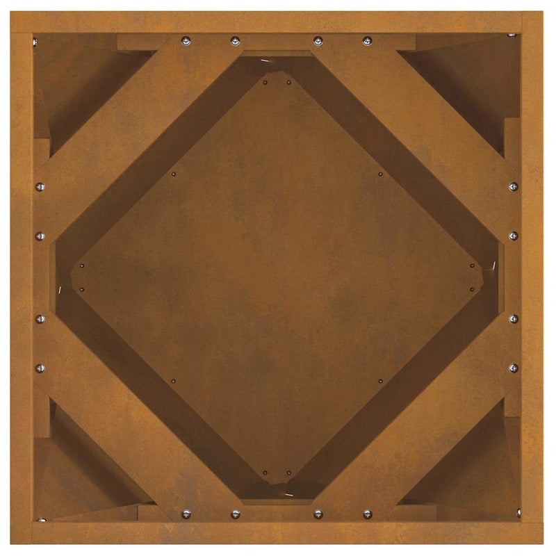 vidaXL Planter 2 pcs Rusty 40 x 40 x 40 cm Weathering Steel