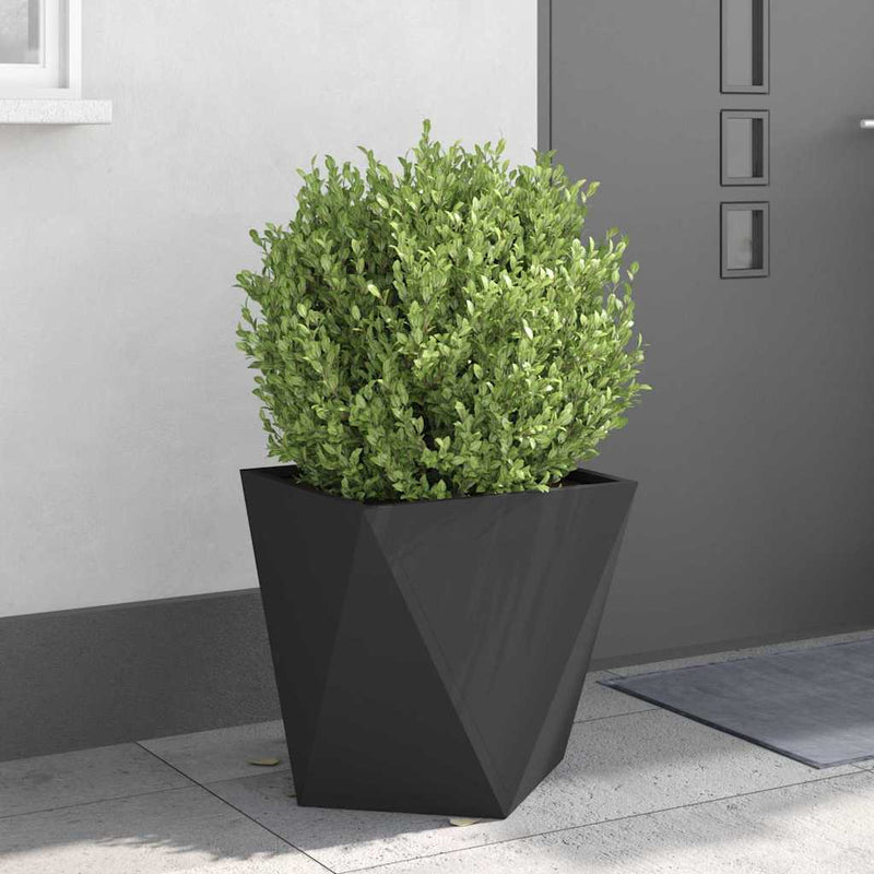 vidaXL Planter Black 50 x 50 x 50 cm Steel