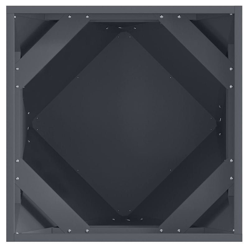 vidaXL Planter Anthracite 50 x 50 x 50 cm Steel