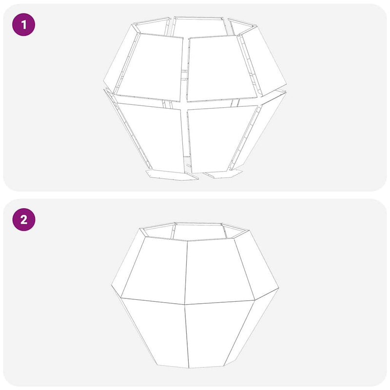 vidaXL Planter 2 pcs Anthracite 100 x 100 x 80 cm Steel