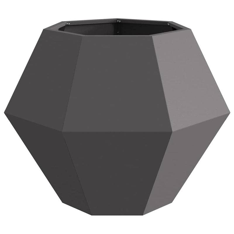 vidaXL Planter Black 75 x 75 x 60 cm Steel