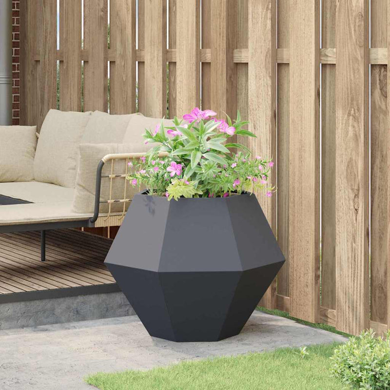 vidaXL Planter Anthracite 75 x 75 x 60 cm Steel