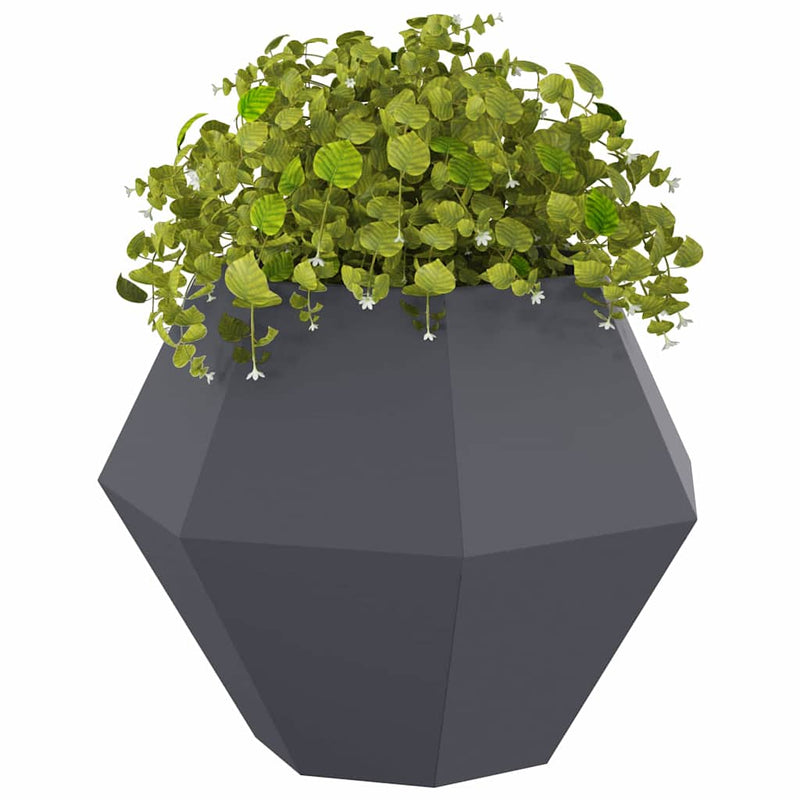 vidaXL Planter Anthracite 75 x 75 x 60 cm Steel