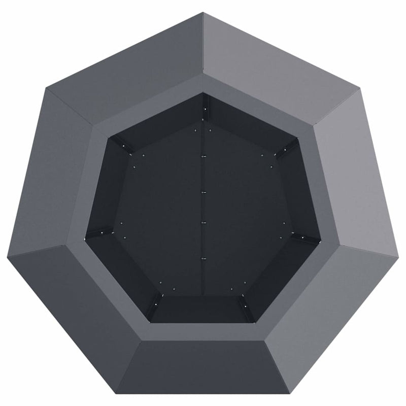 vidaXL Planter Anthracite 50 x 50 x 40 cm Steel