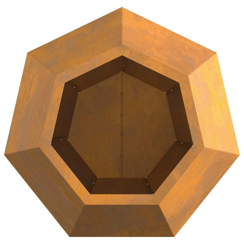 vidaXL Planter 2 pcs Rusty 50 x 50 x 40 cm Weathering Steel