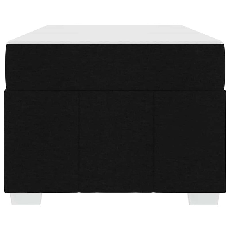 vidaXL Bed Frame with Mattress Black 90 x 190 cm Fabric