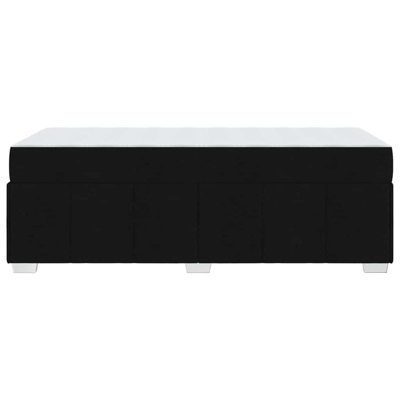 vidaXL Bed Frame with Mattress Black 90 x 190 cm Fabric