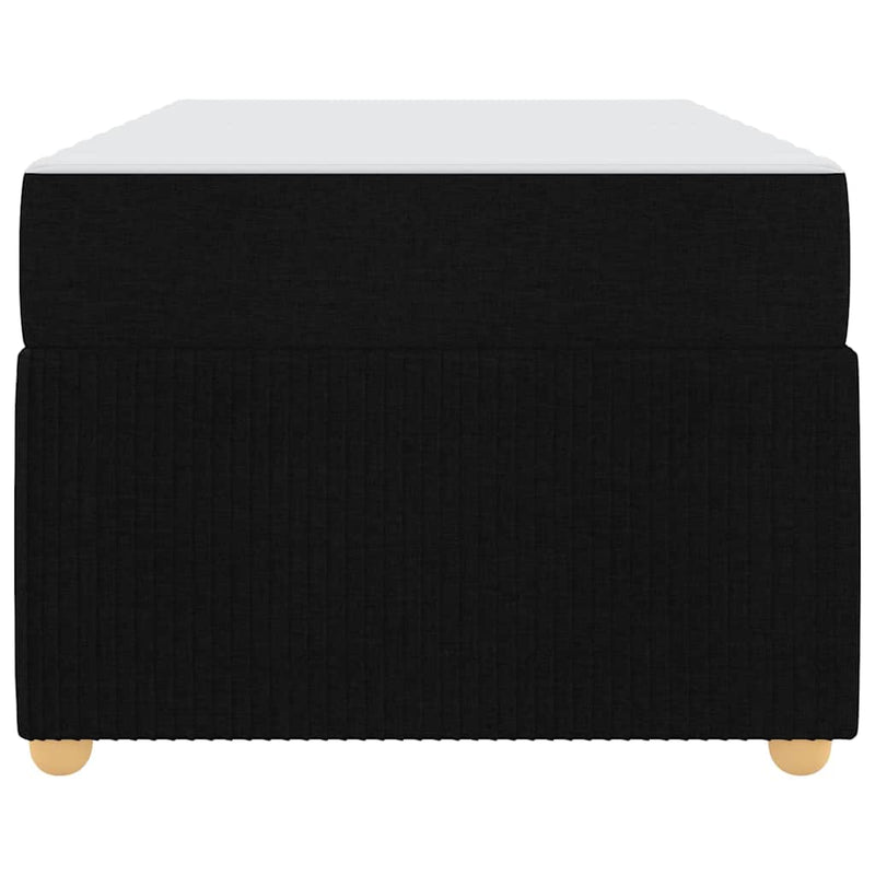 vidaXL Bed Frame with Mattress with Mattress Black 90 x 190 cm Fabric