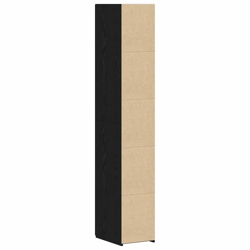 Highboard 2 pcs Black Oak 30 x 42,5 x 185 cm